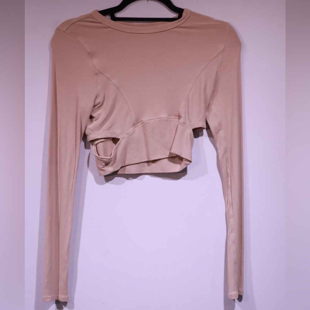 Lululemon Soft Rose Long Sleeve Ribbed Crop Top – Size 6